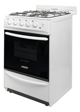 Cocina Eskabe E2 G Blanca 52cm Multigas Vitrolimpiante Color Blanco