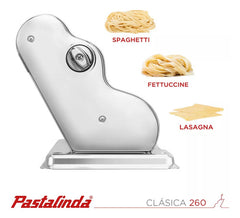 Fabrica De Pastas Pastalinda Clasica 260 Cromo Amasa Estira Gris