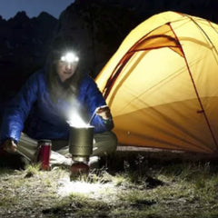 Linterna Minero Vincha De Cabeza Led Usb Bateria De 5 Luces Blanco Negro