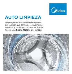 Lavasecarropas Midea Inverter Smart 8 Kg Mf200d80wb/w-a1 Color Blanco