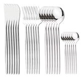 Set De Cubiertos Tm Juego X 24 Piezas Acero Inox Plata Gris
