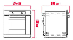 Horno A Gas Touch Longvie H6900xt C/vent. Tang. Grill Eléct. Color Acero Inoxidable