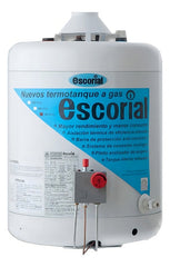 Termotanque Escorial 45 Lts Multigas Carga Superior Color Blanco