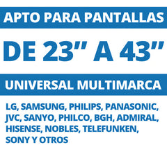 Soporte Con Inclinación De 23 A 43 Nakan Spl 292i Color Negro