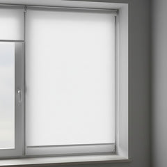 Cortina Roller Blackout Blanca Para Ventana Vivendi 80 X 200 Blanco