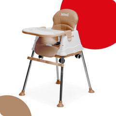 Silla De Comer Booster Bebesit 6250-a Marron Hasta 15kg Cs Silla De Comer Booster Marrón