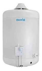Termotanque Escorial 45 Lts Multigas Carga Superior Color Blanco