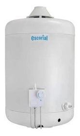 Termotanque Escorial 45 Lts Multigas Carga Superior Color Blanco