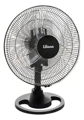 Ventilador De Mesa Liliana Vsoc16 Negro Con 3 Palas Color Transparente De Plástico, 16 De Diámetro 220 v