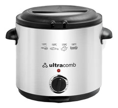 Freidora Eléctrica Ultracomb Fr-8301 De 1.5l Plata Tio Musa Plata