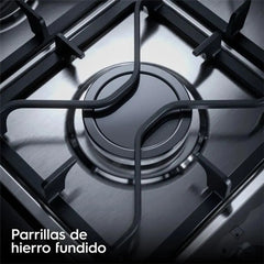 Cocina A Gas Electrolux F5edm De76cm 5 Hornallas Doble Horno