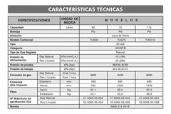 Termotanque Multigas Universal Tug75 Conexión Superior 75l Blanco