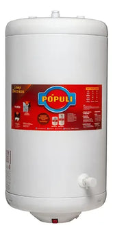 Termotanque Electrico 70 L Carga Superior Ecotermo Populi Blanco