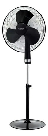 Ventilador De Pie Peabody Pe-vp1860n - 18 , 60w, 3 Paletas Estructura Negro Diámetro 18 Material De Las Aspas Plástico