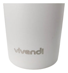 Vaso Térmico Acero Inox Vivendi Blanco De 1200 Ml C/sorbete Lisa