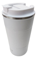 Vaso Termico Acero Inox Con Tapa Frio Calor Vivendi Blanco Lisa