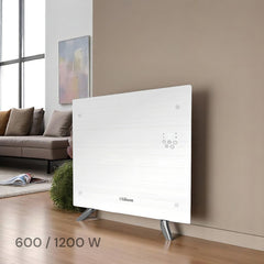 Panel Calefactor De Vidrio Pie Pared Liliana Ppv201d 1200w