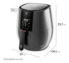 Freidora Aire Digital Sin Aceite Airfryer Electrolux Eaf20 S Gris