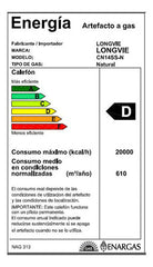 Calefón Longvie Tiro Natural 14 Litros Cn14ss Gn Color Blanco