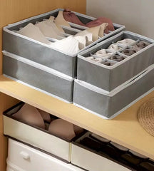 Set Por 4 Organizadores De Cajones Vivendi Ropa Interior Gris