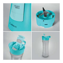 Licuadora Portátil Ultracomb Mixer To Go Lc-2203 600 Ml Turquesa Con Jarra De Plástico