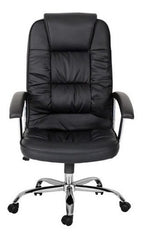 Sillon Para Ejecutivo Con Respaldo Alto Y Apoyabrazos Negro Ecocuero - Polipropileno (plástico Reforzado)