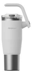 Vaso Térmico Mug Peabody Pe-mg1200 1200 Ml Doble Tapa Color Blanco Liso