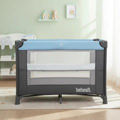 Practicuna Corralito Plegable Transportable Bebesit 2105-ad Celeste Lisa