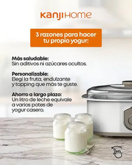 Yogurtera Kanji Kjh-yog20-01 De 7 Frascos De Vidrio 20w