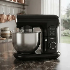 Batidora Planetaria Atma Bp24b0an Acero Inox 6 Vel Negro 60hz