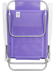 Reposera De 6 Posiciones Bel Sunny Aluminio Pvc Lila Violeta