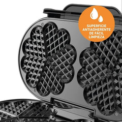Waflera Para 2 Waffles Peabody Pe-wm187xl De 1200w Negro