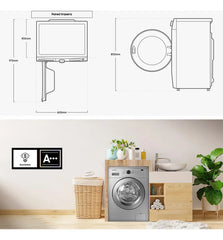 Lavarropas Automático Samsung Inverter 6.5 Kg Silver Plateado