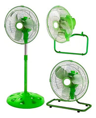 Kanji Ventilador 10' 3 En 1 Verde Kjh-fh1606 Color De Las Aspas Plateado Diámetro 25 Cm Frecuencia 0 Material De Las Aspas Metal