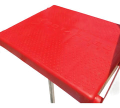 Escalera Aluminio Tijera 3 Escalones Botafogo 120kg Tio Musa Color Rojo Gris/rojo