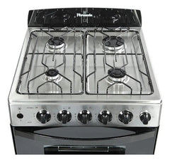 Cocina Multigas Florencia 5538 Acero Clase A 4 Hornallas Cs Acero Inoxidable