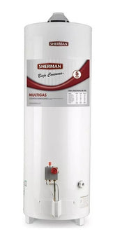 Termotanque Gas Sherman By Rheem Tpgp080 80lts Pie Tio Musa - Blanco