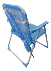 Silla Reposera Niños Sombrilla Plegable Celeste De 1 A 3años Celeste