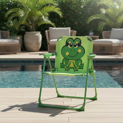 Silla Reposera Infantil Niños Chicos 1 Posicion Ranita Verde Verde
