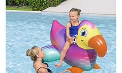 Flotador Para Montar Bestway Dandy Dodo Ride On 141 X 113cm Violeta