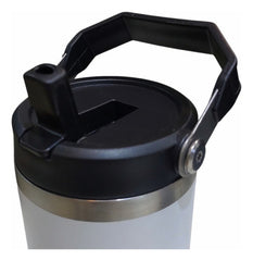 Vaso Termico Acero Inox Frio Calor Manija 900ml Tm Blanco Blanco Liso