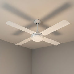 Ventilador Techo Liliana Vthb704r 4 Aspas Control Remoto Led 1.2 M Blanco Blanco Metal 4