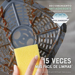 Freidora De Aire Digital Oster Con Ventana 7.5 Litros Gris