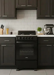 Cocina A Gas Sansei Essential 50 Cm Negra Multigas Negro