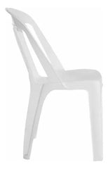 Combo 6 Sillas Antonella Blancas + Mesa Maldiva Garden Life Blanco