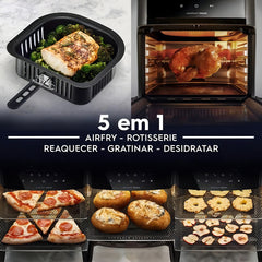 Freidora Aire Sin Aceite Electrolux Air Fryer Eaf90g 12l Cts Grafito