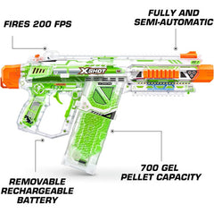 Lanza Hyper Gel Pistola Zuru X-shot Glow In The Dark 10000 C Verde