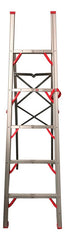 Escalera De Aluminio Articulada Portatil One-box Ob-eto180 Gris