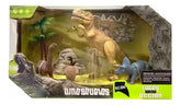 Set Pequeño De Juguetes Dinosaurios Luz Movimiento Sonido