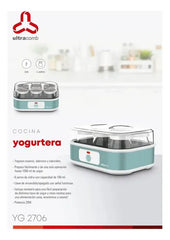 Yogurtera Ultracomb Yg-2706 6 Jarros Vidrio 1080ml 20w Celeste